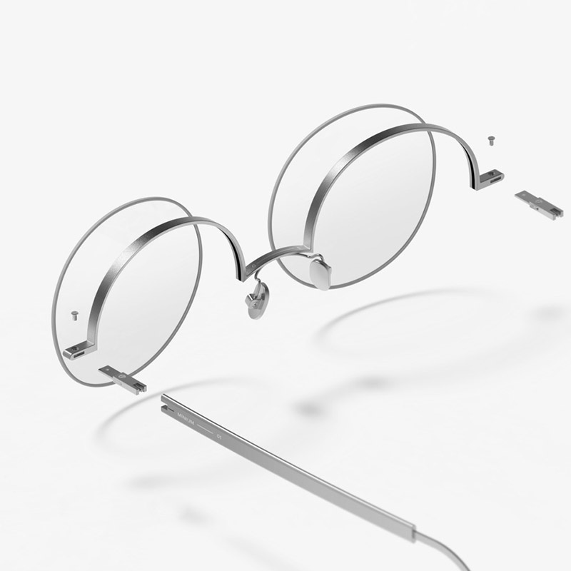 Minimal Silver Glasses - Image 3